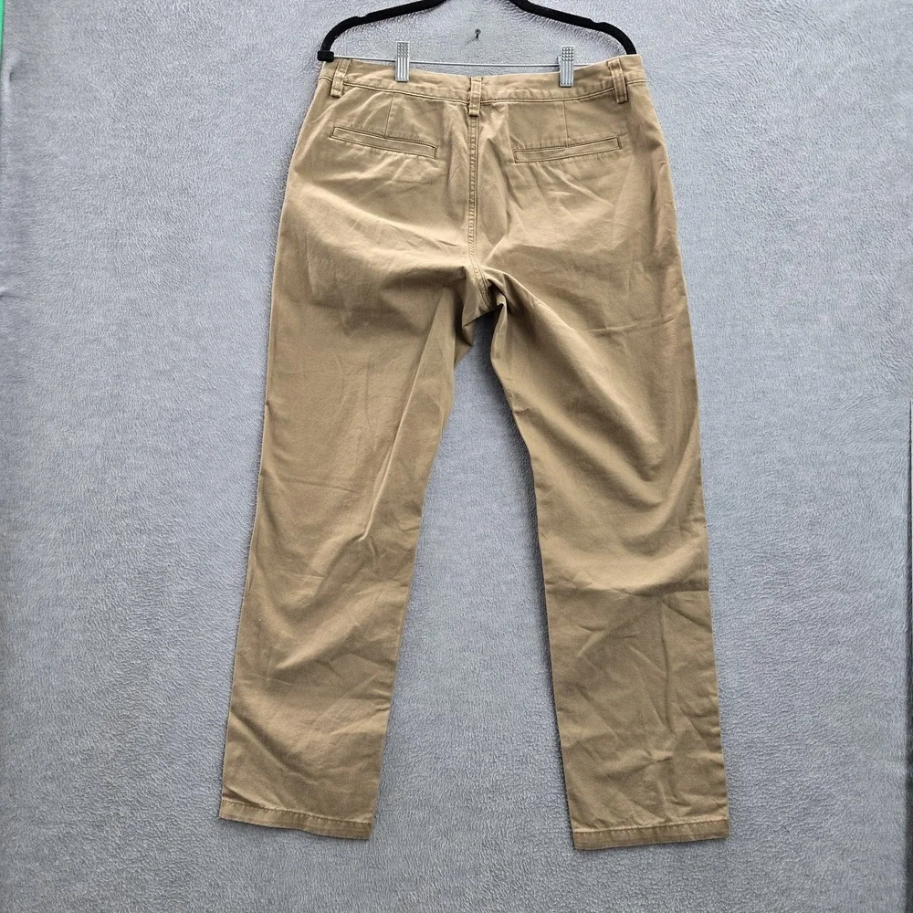 Old Navy Men Pants 32X30 Brown Chino‎ Twill Athletic Taper Button 28